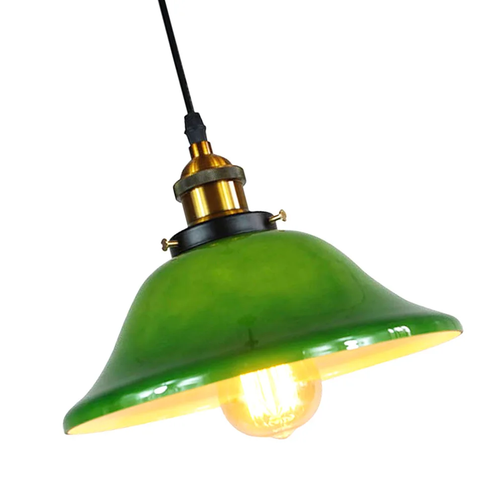 

1Pcs Retro Industrial Style Green Ceiling Lamp Vintage Hanging Light Indoor Home Bar Restaurant Light Creative Hanging Lamp