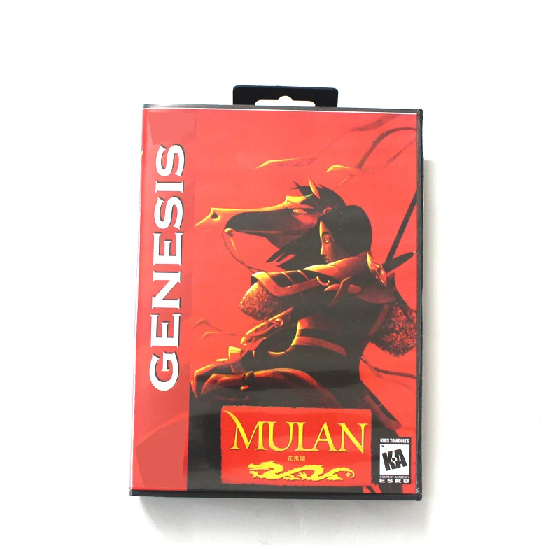 

Игровой картридж Mulan MD с коробкой США для 16-битной системы Sega Megadrive Genesis