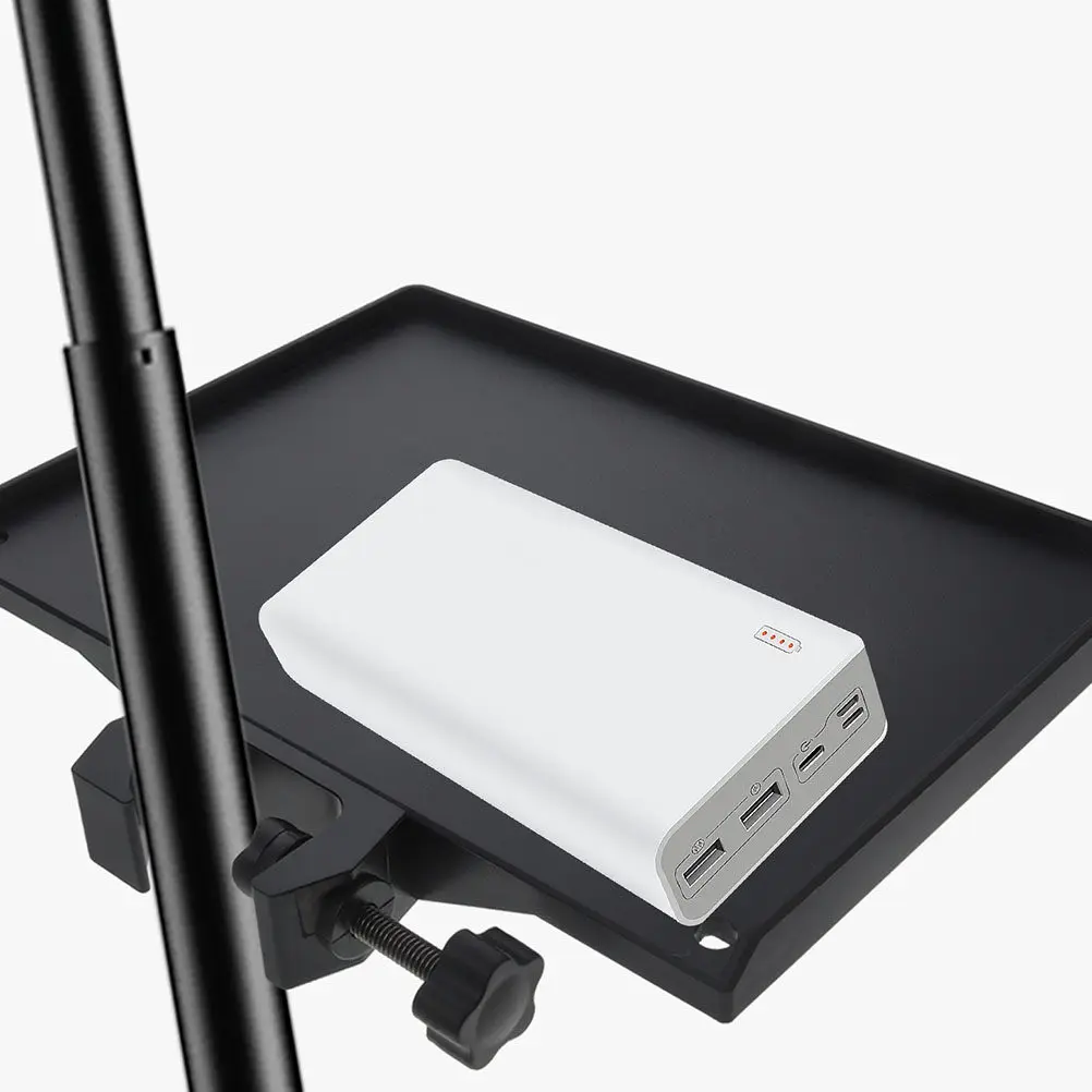Microphone Stand Tray Sleek Design Stable Clamp Mount for Live Streaming Setup Phone Holder Mic Stand Accessories Drink Holder