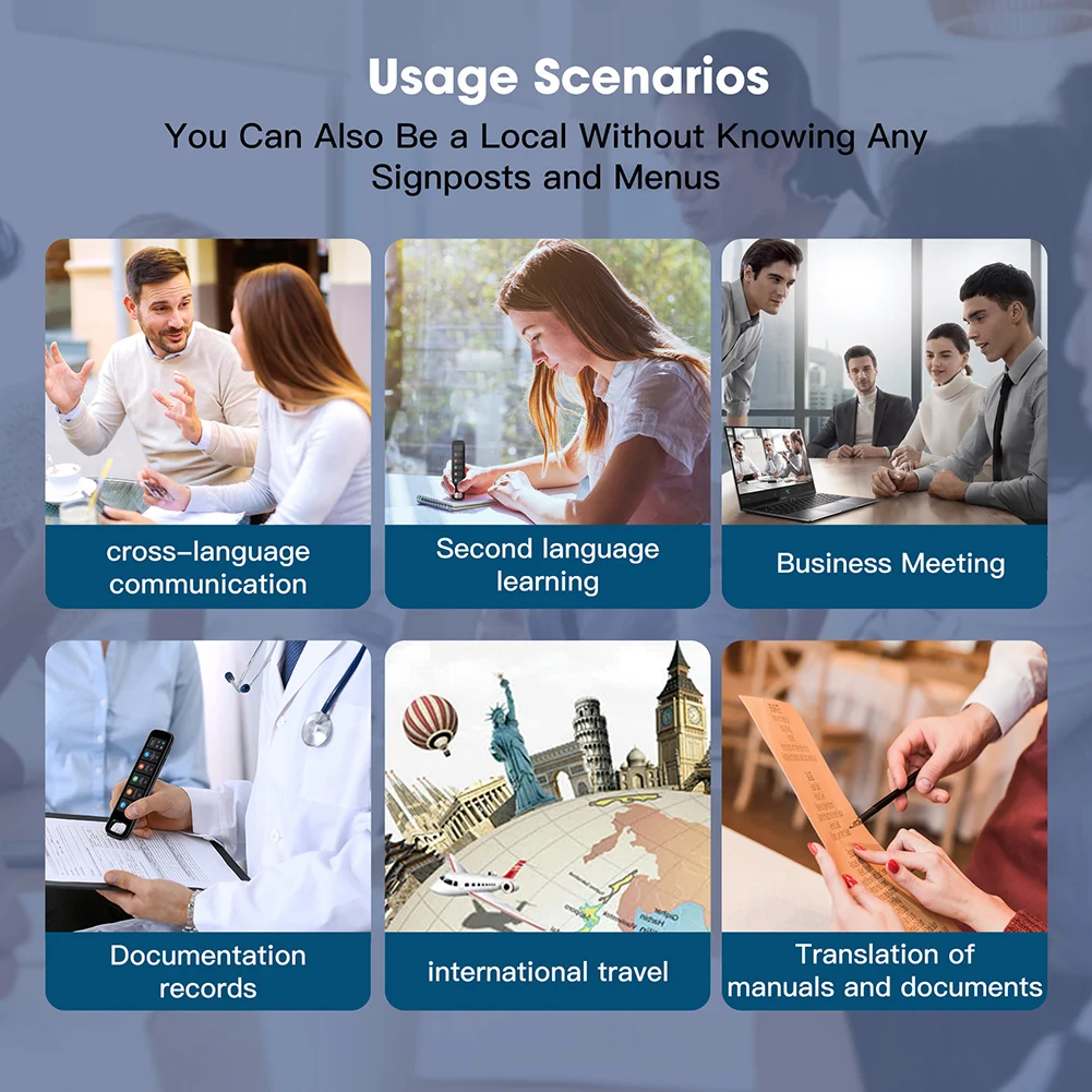 Translation Pen 142 Languages Scan Reader Device Online/Offline Smart Voice Translator Device Recording Pen for Teacher Student