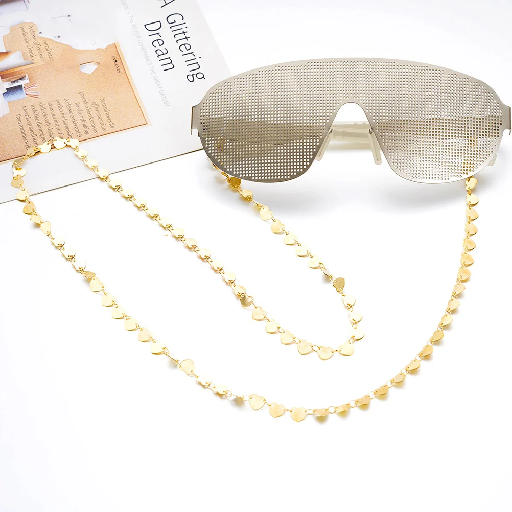 

2Pcs Eyeglasses Chain Metal Fashion Glasses Strap Anti-Lost Sunglasses Holder Eyewear Retainer Anti-Slip Safety Cord