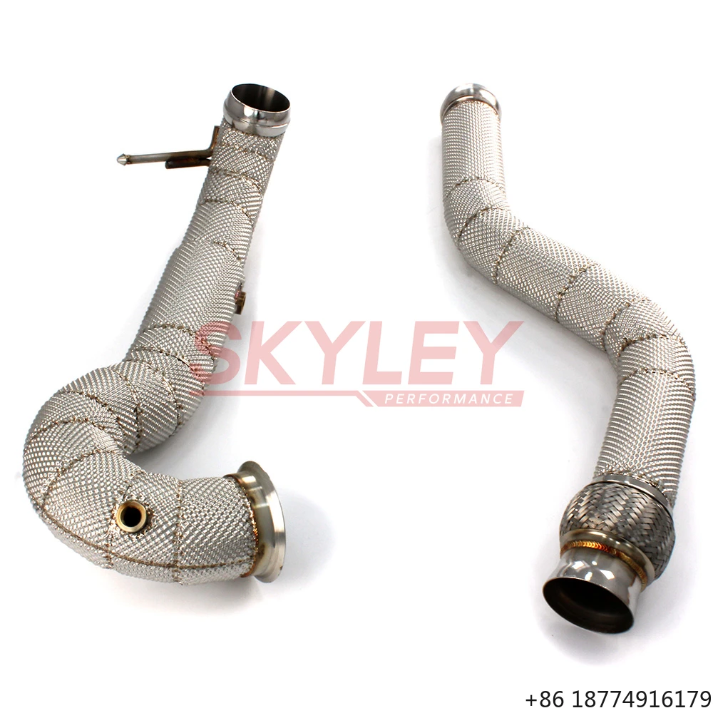 

3" Ss 2 Pcs Exhaust Downpipe for 14-16 A45 /14-15 Cla45 Gla45
