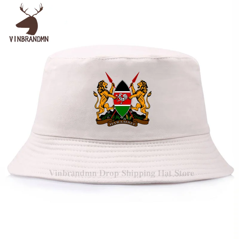 Republic of Kenya Kenyan unisex baseball cap fashion 2024 bucket hat nation team cotton sporting fishing hat country flag KEN 20