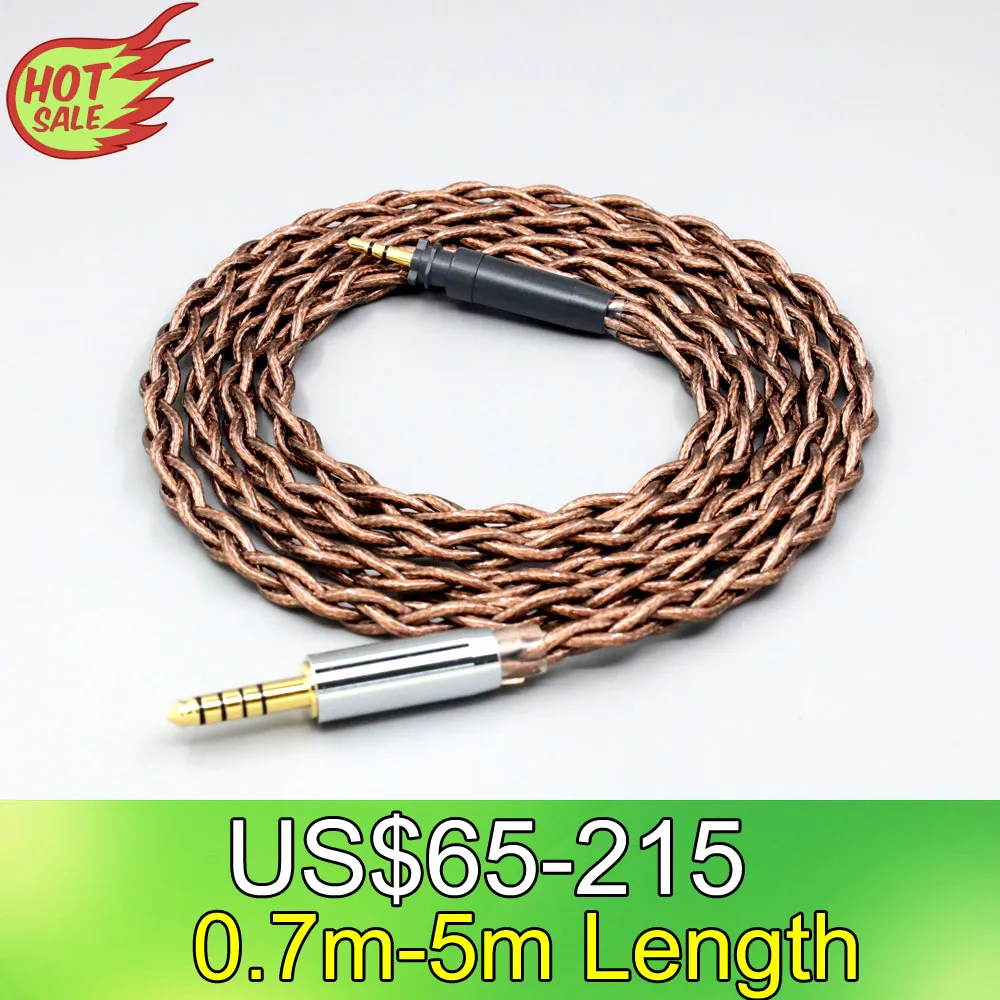 99% 24k Gold 7n Pure Silver Graphene Shield Earphone Cable For Shure SRH440A SRH840A Headphone LN008555