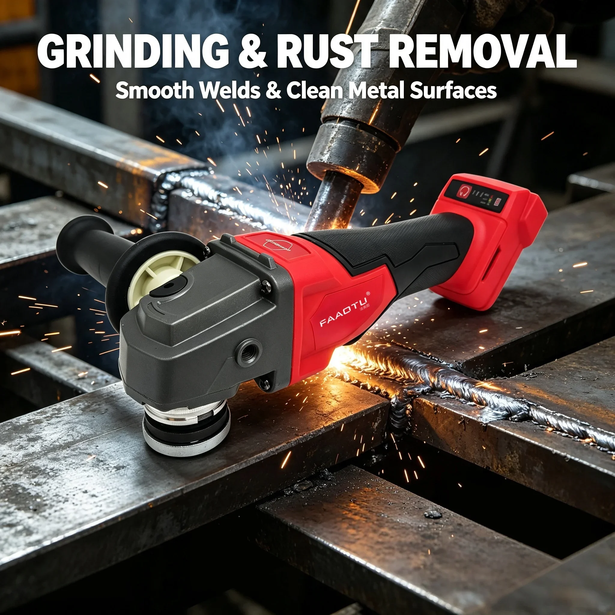 FAAOTU Cordless Grinding Tool Same Feature & Look As MWQ Brushless Angle Grinder Suitable for MWQ 18V battery NO battery