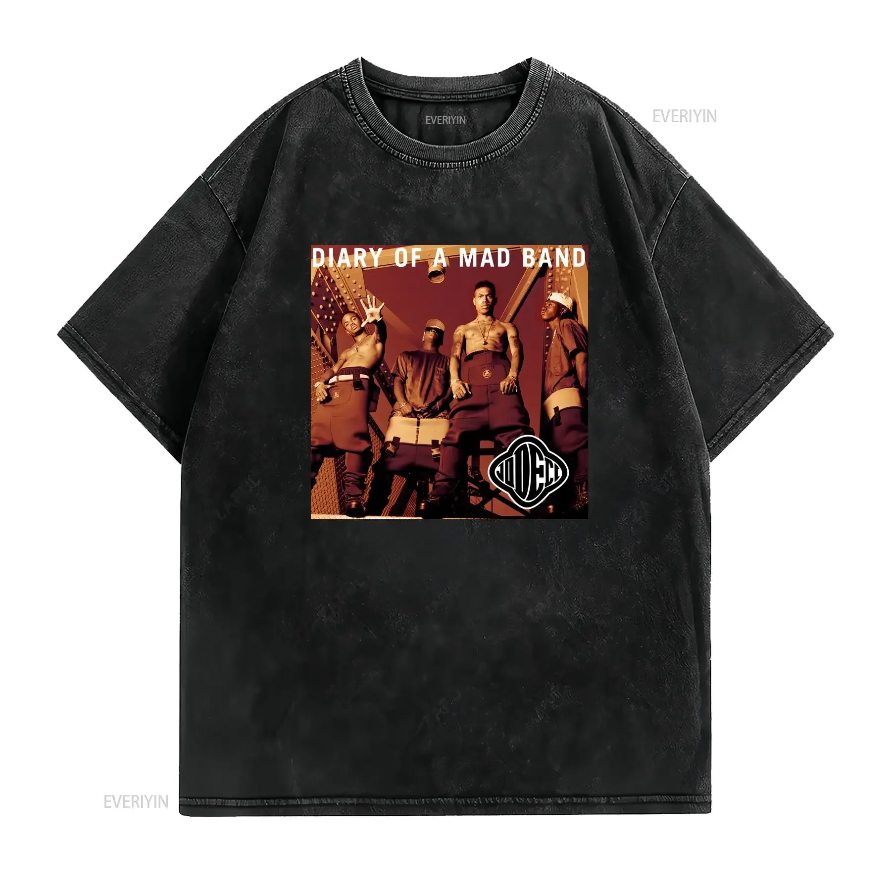 Diary of Mad Band T Shirt Exclusive Jodeci Album Cover S 5XL vintage Washed Top For Everyday Wear Comfortable Unisex homme