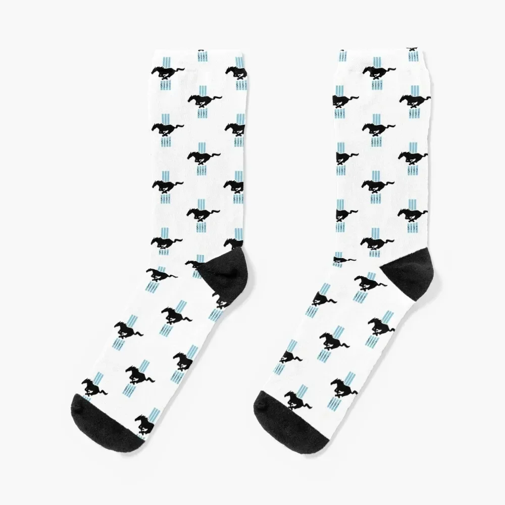 Generic S197 Mustang Logo Socks Argentina christmas gift Socks For Men Women's