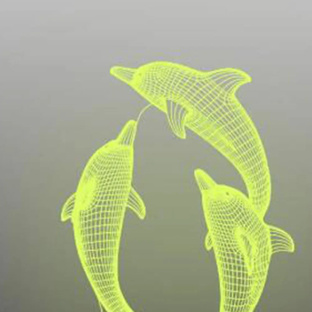 مصباح ليلي ثلاثي الأبعاد يغير ضوء ديكور LED لغرفة النوم وغرفة الأطفال والمكتب هدية تزيين المنزل