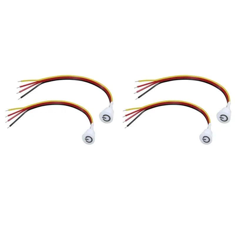 ABKW-4Pcs Touch Dimmer Switch DC3.7V 5V 12V Stepless Dimmer Switch Sensor For LED Light, RV, Cabinet, Wardrobe And Strip