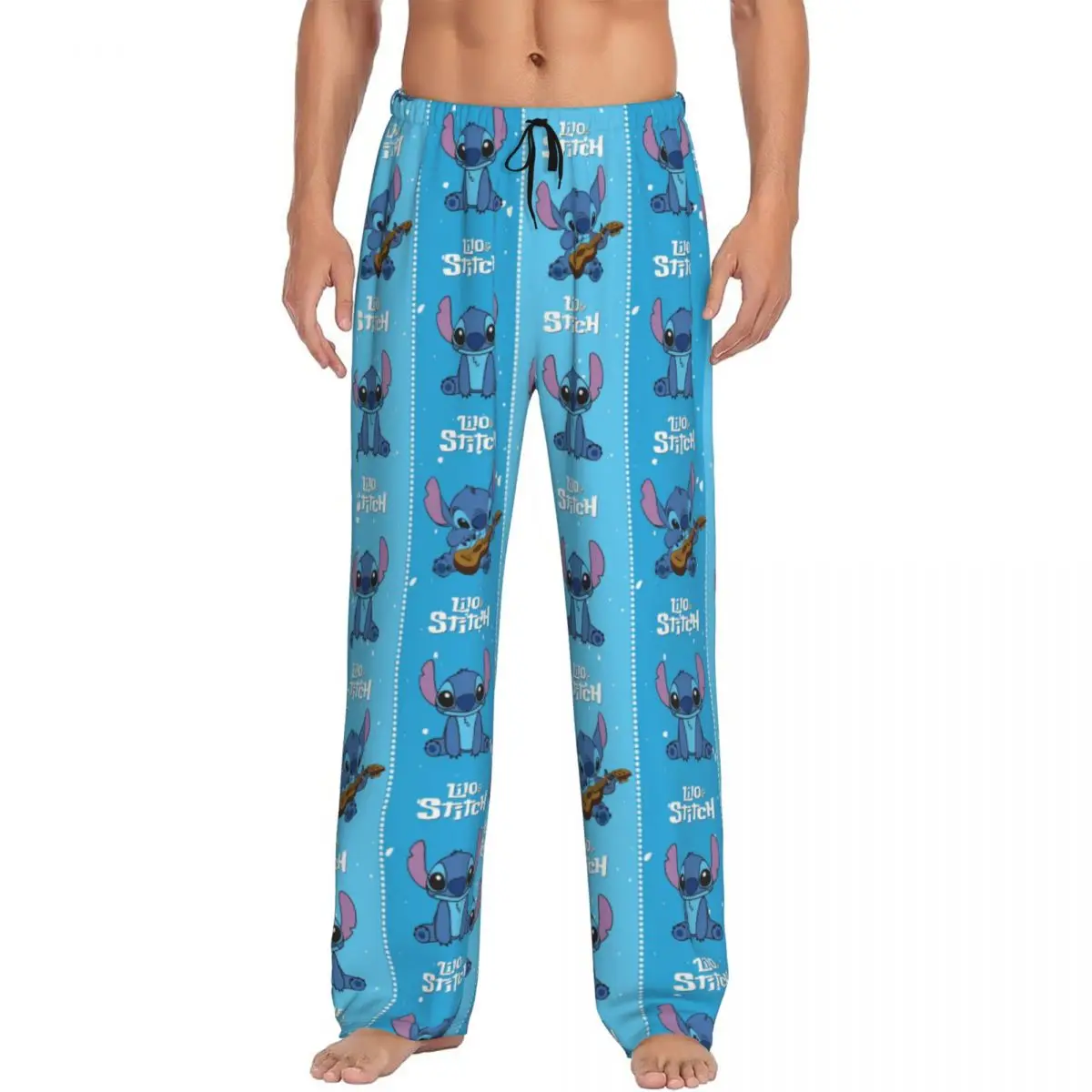 

Мужские пижамные штаны с рисунком аниме манги, одежда для сна с карманами на заказ