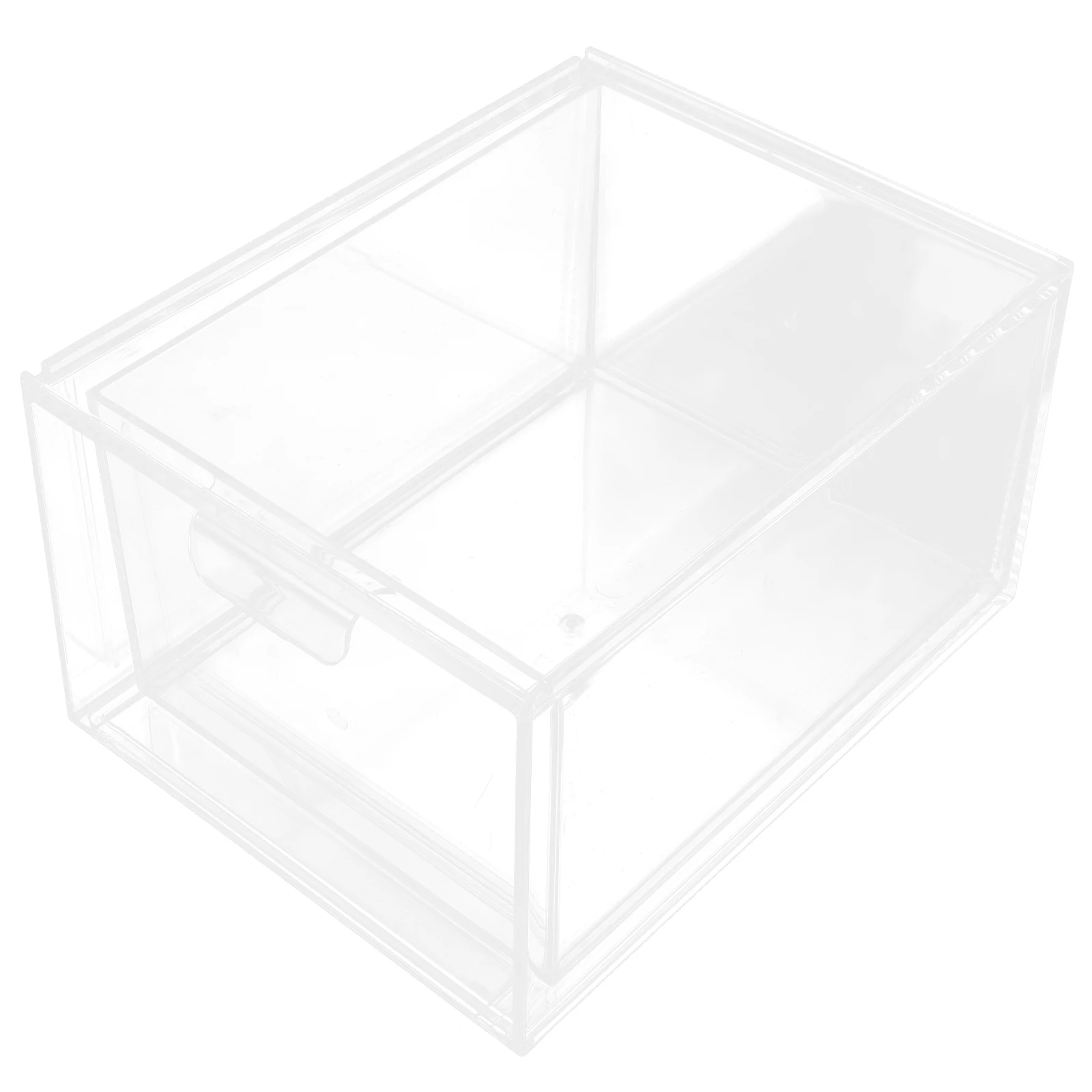 

Sturdy Desktop Storage Box Makeup Organizer Large Capacity Stackable Countertop Decorative Tabletop Sundries Holder