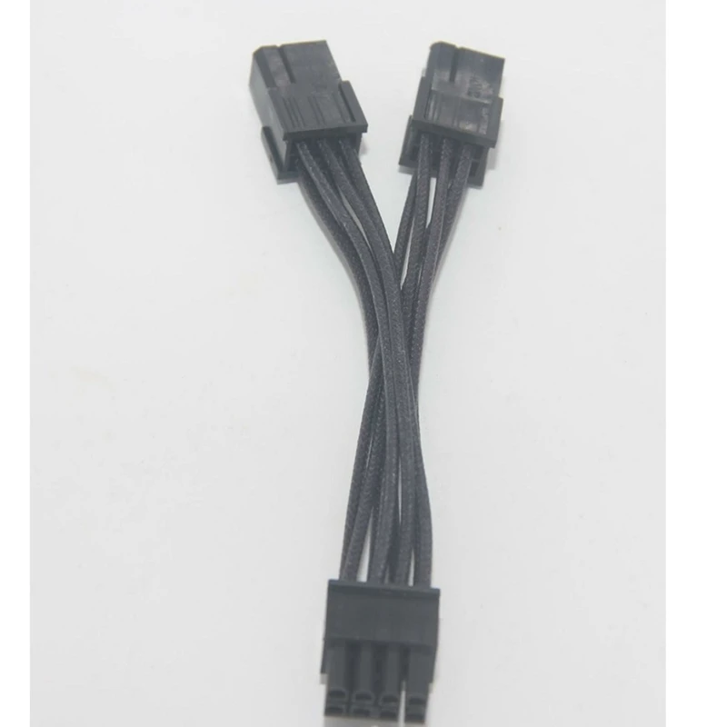 Dual 6 Pin Female To 8 Pin Male PCI Express VGA Video Card Power Cable Adapter - Brand New