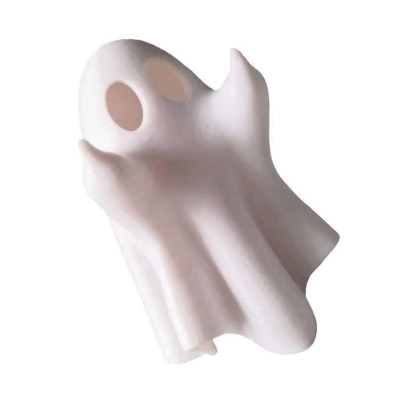 

G6DA Stylish Miniature Specter Statue Enchanting Ghostly Resin Decors Lighted Specter Figurine for Nightstands or Desk