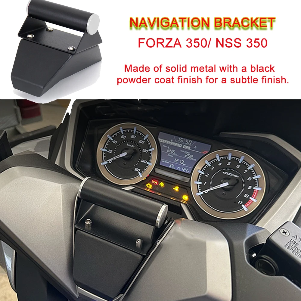 New 2021 2022 2023 Motorcycle GPS Navigation Stand 22MM Bracket Support For Honda Forza 350 Forza350 FORZA350 Nss350 NSS 350