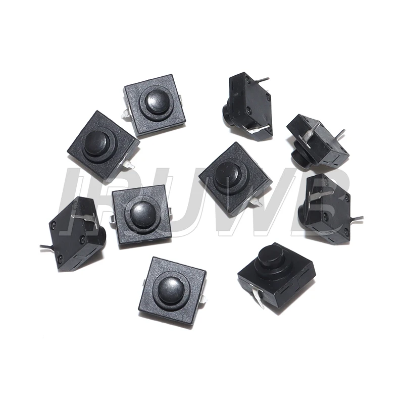 10PCS CB-1212-112D Flashlight Button Switch 1A 30V 2Pin Ultra-Thin Middle Of The Feet 12X12X9.4MM