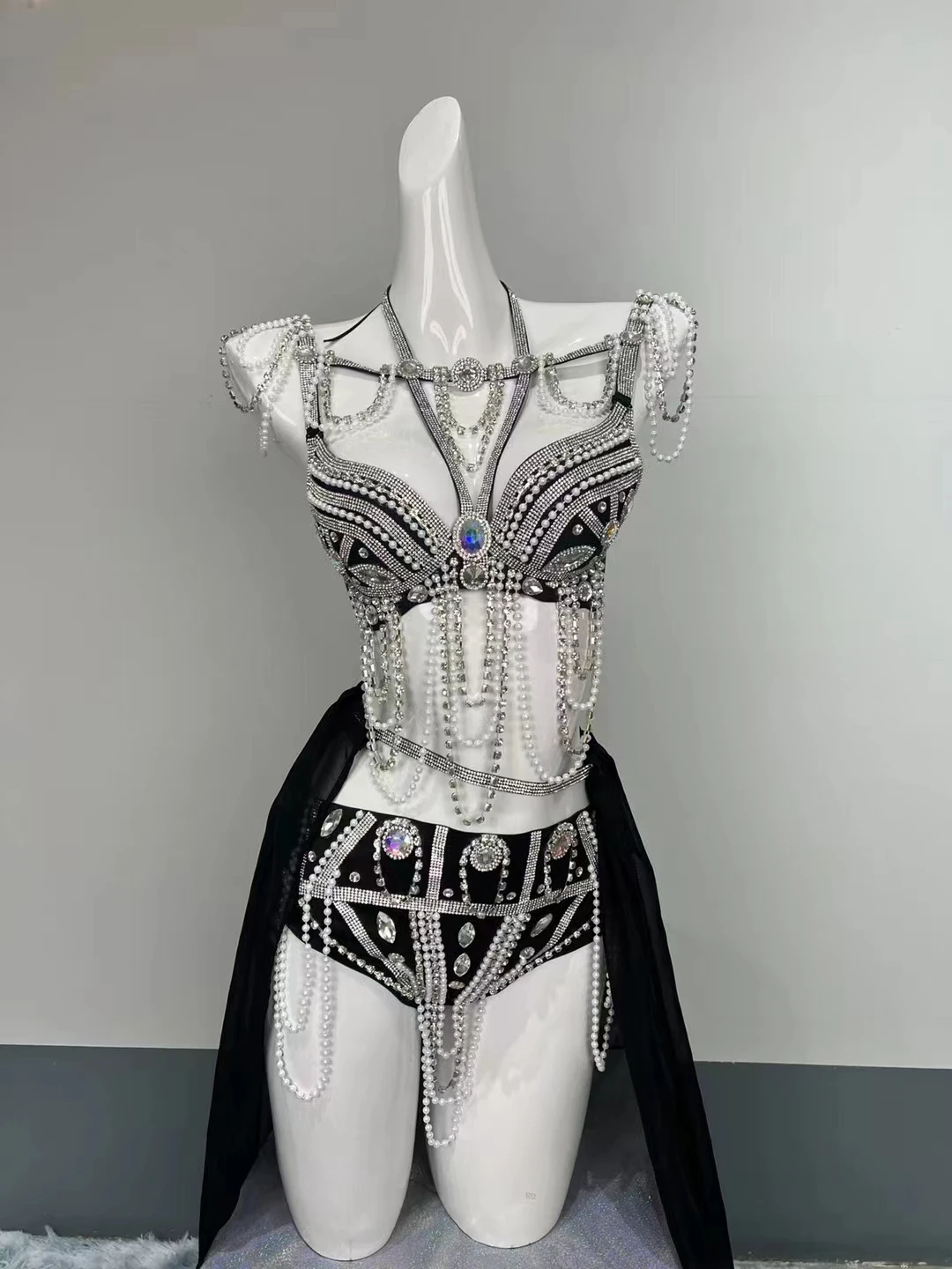 الفاخرة لامعة الراين بيكيني ارتداءها ملهى ليلي بار مثير زي المغني راقصة المرحلة نادي حفلة عيد ميلاد مهرجان الهذيان الزي