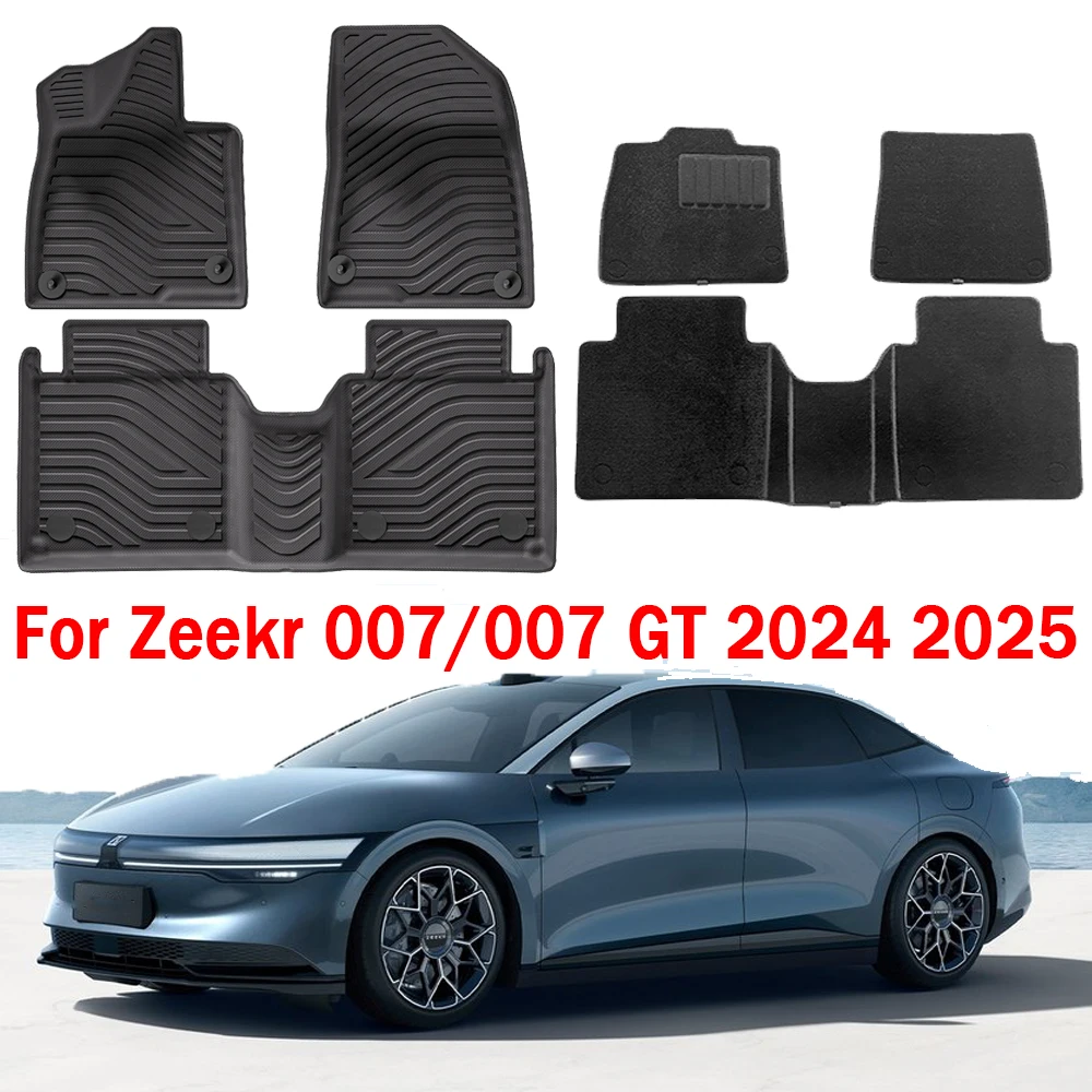

Car Floor Mats For Zeekr 007/007 GT 2024 2025 All Weather Protection Anti-Slip TPE Cargo Liners Car Interior Accessories