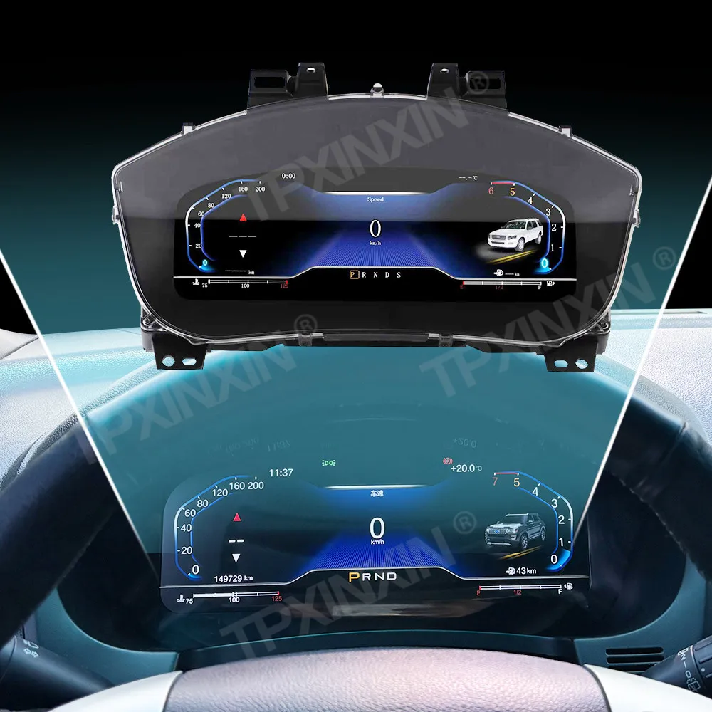 Car Digital Cluster For Ford Explorer 2011-2016 Virtual Cockpit Speed Meter Car Dashboard Instrument Screen Car accessories