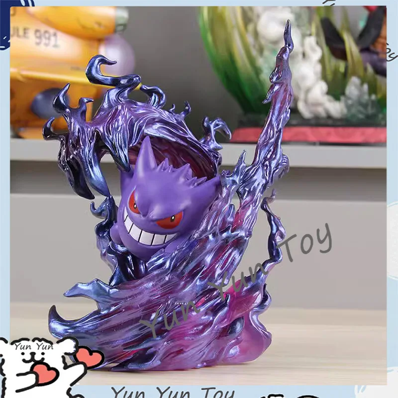 2024 Nowość w magazynie 18 cm Anime Poke Mon Gengar Ghost Claw Figurka akcji Gra Statuetka Pvc Kolekcjonerski model Kawaii Prezenty Lalki Zabawki