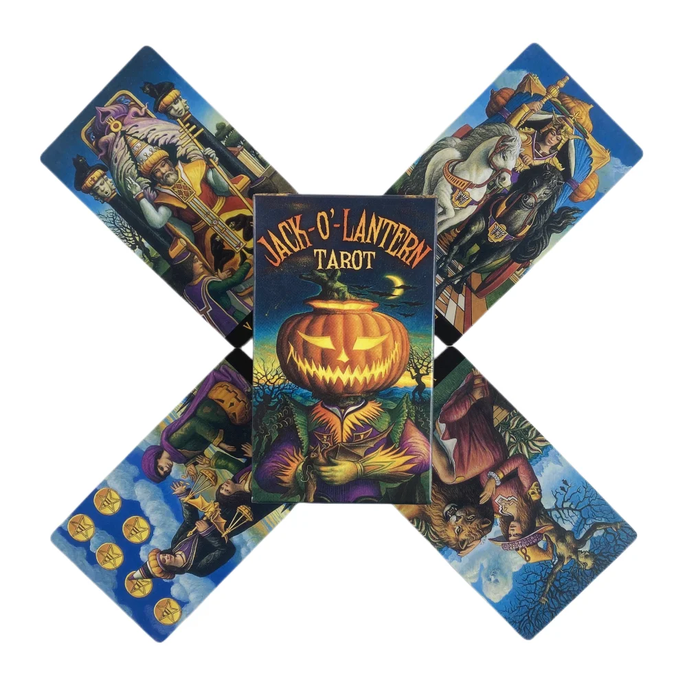 Jack-O\'-Lantern tarocchi A 78 Deck Oracle English Visions divinazione Edition Borad Playing Games