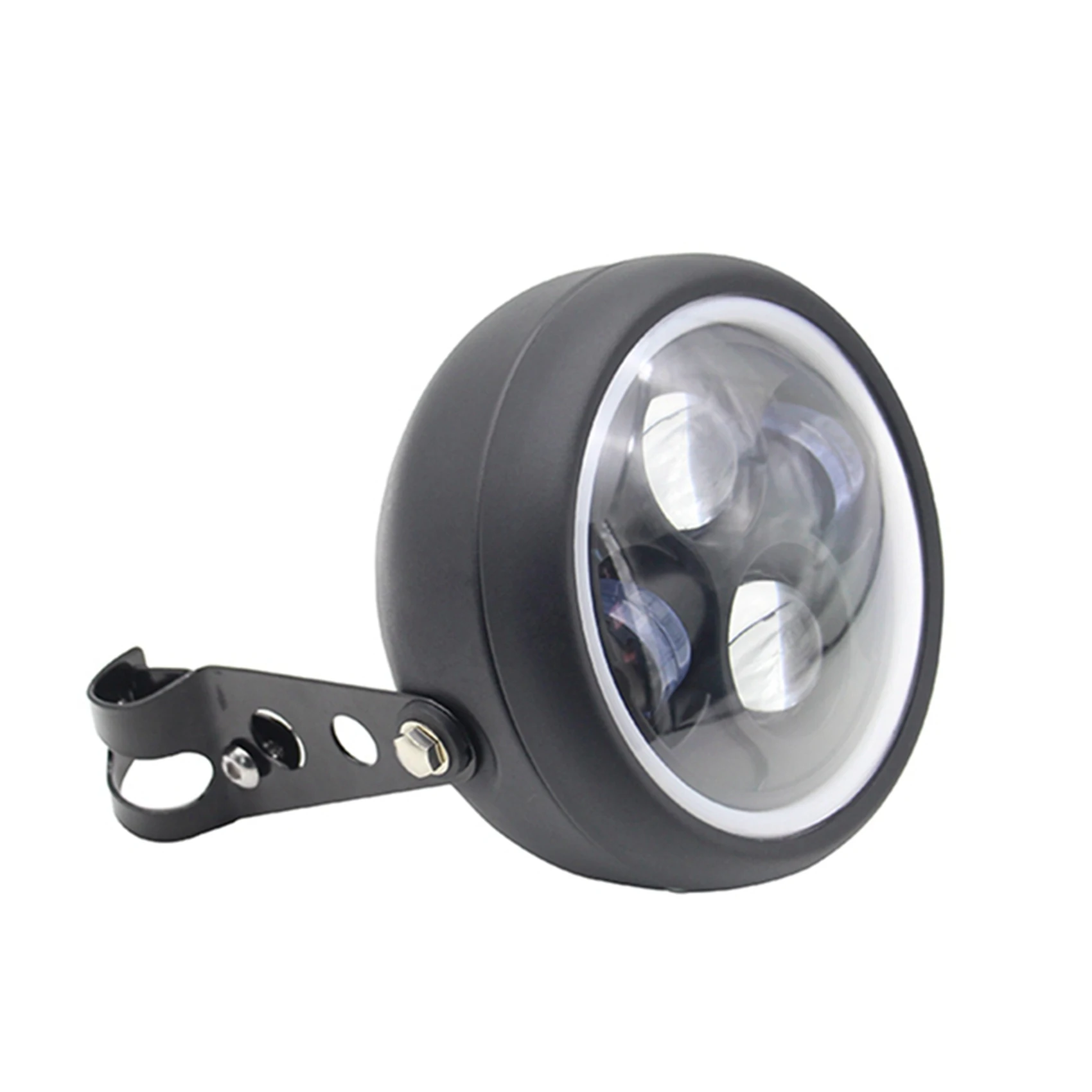 Leading-Edge-2Pcs 6.5 Inch LED Motorcycle Headlight Hilo Head Light Lamp Bulb DRL For Sportster Cafe Racer Bobber