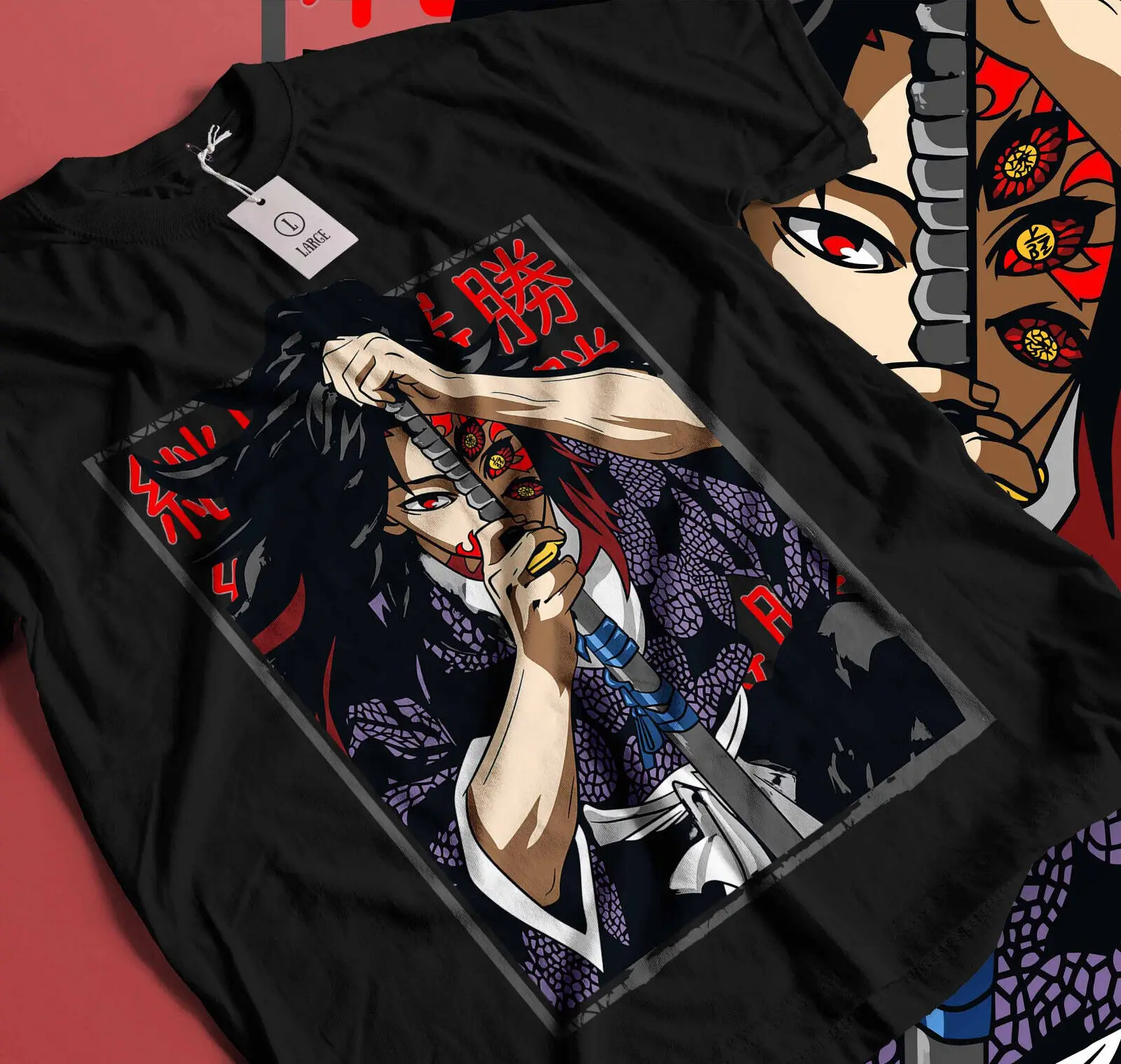 Kokushibo Demon Slayer T-Shirt,Kimetsu No Yaiba,Anime,Manga,Nezuko,Tanjiro 103