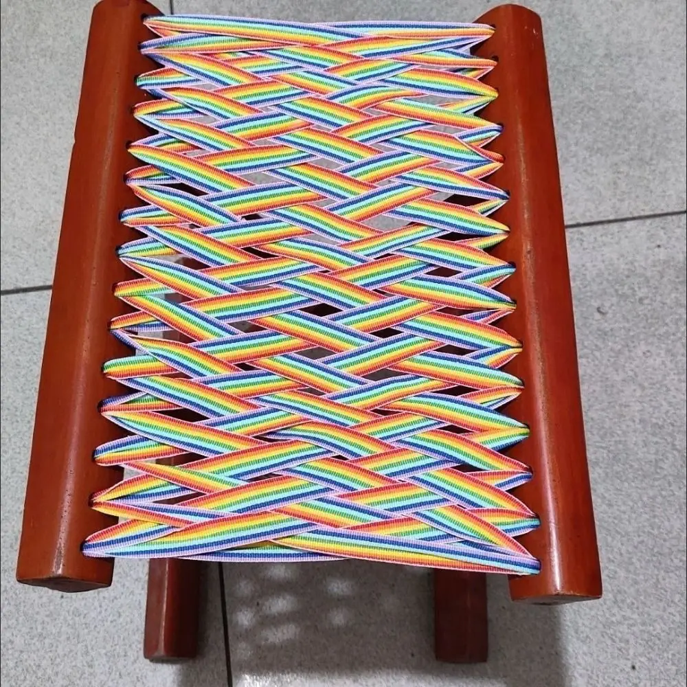 Thick Rainbow Webbing Colorful Heavy-duty Rainbow Webbing Strap 2.5 cm/3.2cm 45m DIY Toddler Playground Accessories