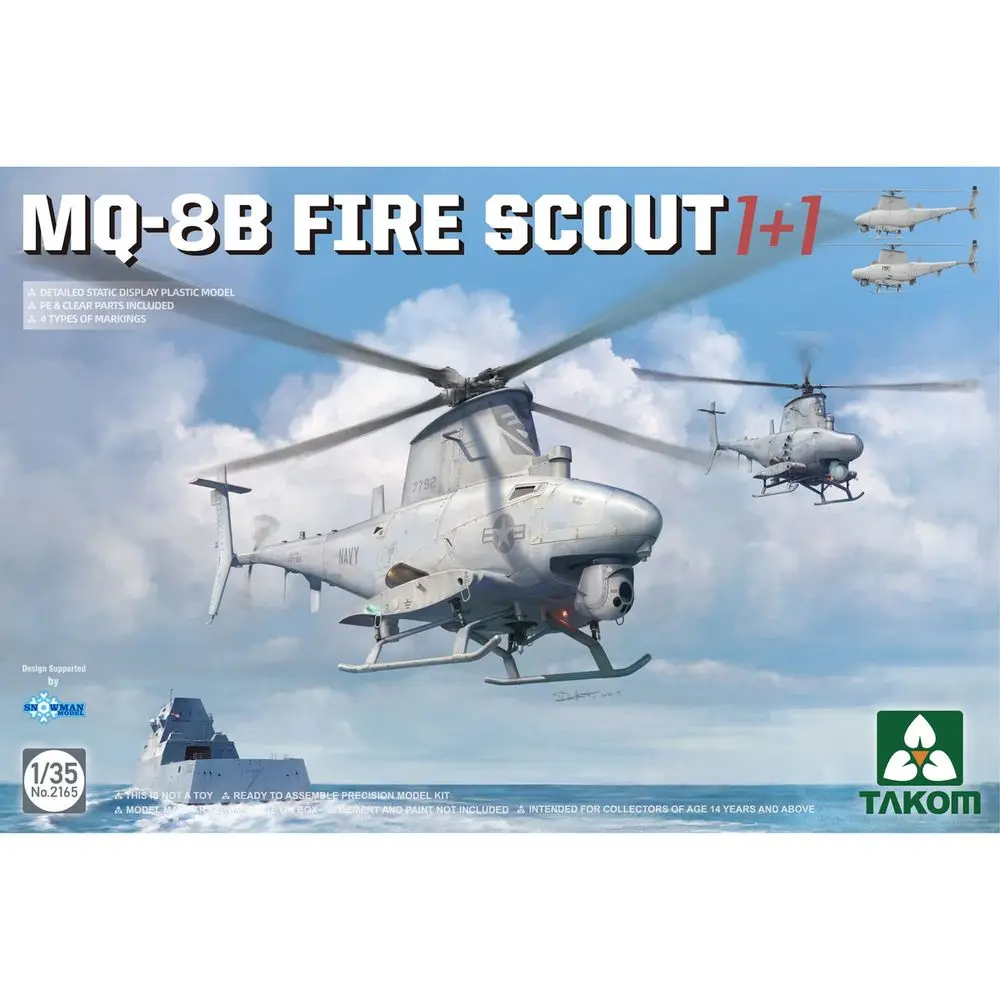 

TAKOM 2165 1/35 MQ-8B FIRE SCOUT (1+1) — набор масштабной модели