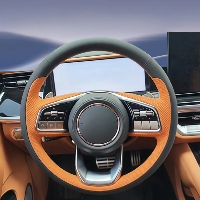 

Противоскользящий защитный руль для Tank 400 2023 2024, сшитый вручную кожаный чехол на руль