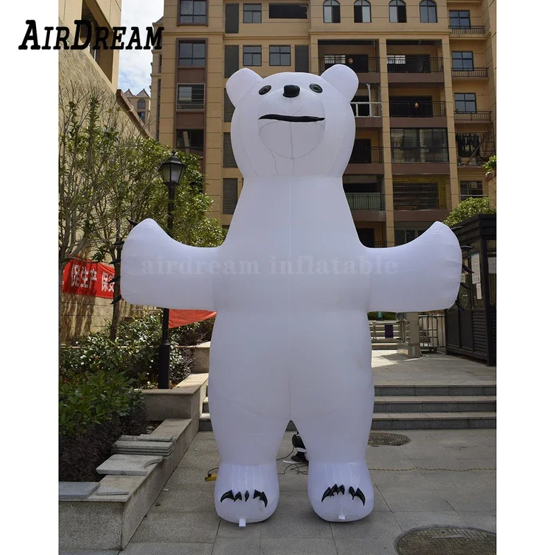 Manufacturers sell cute inflatable panda inflatable white bear toys used in outdoor animal propaganda for advertising