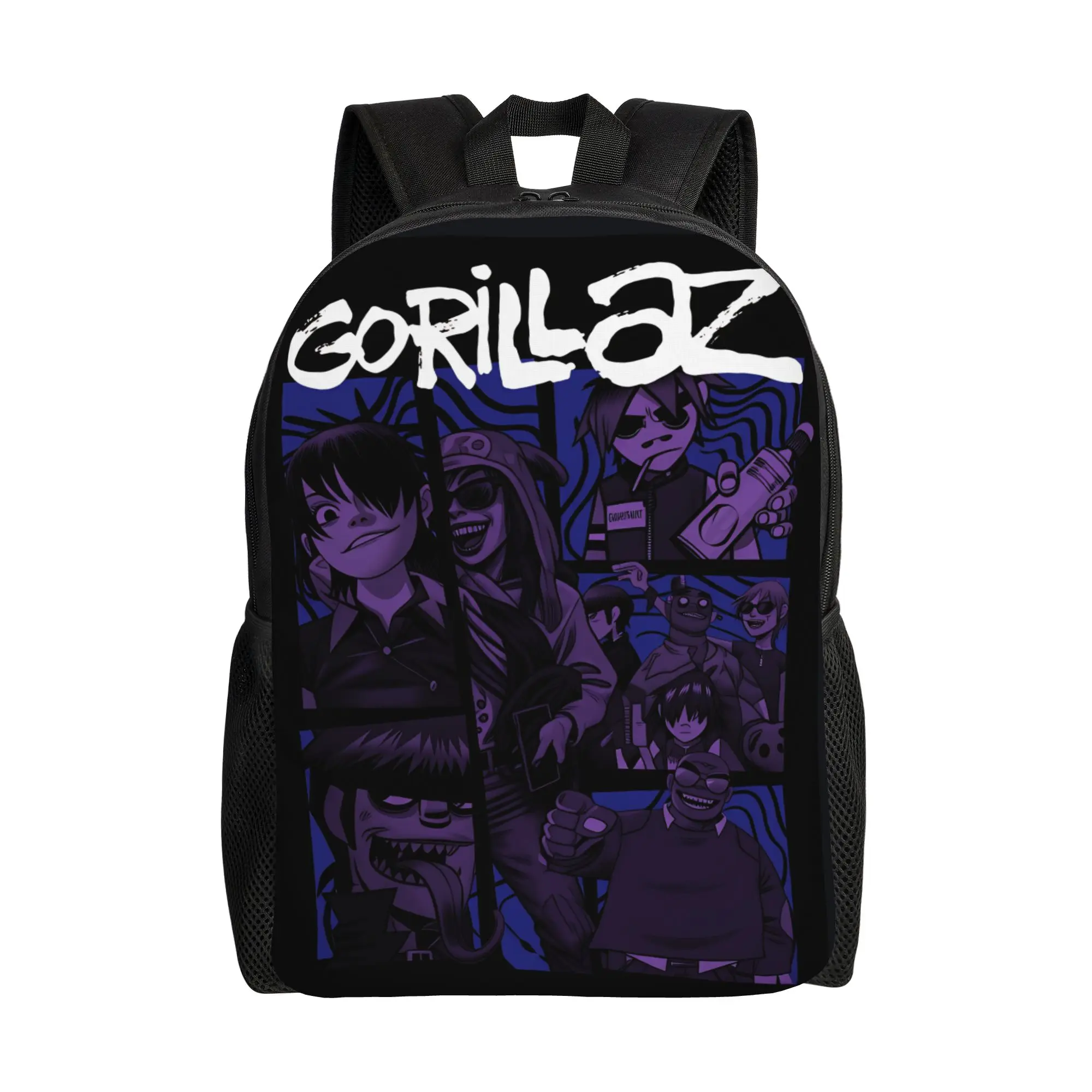 

gorillaz Backpack Female Polyester Sport Backpacks Print Kawaii School Bags Rucksack