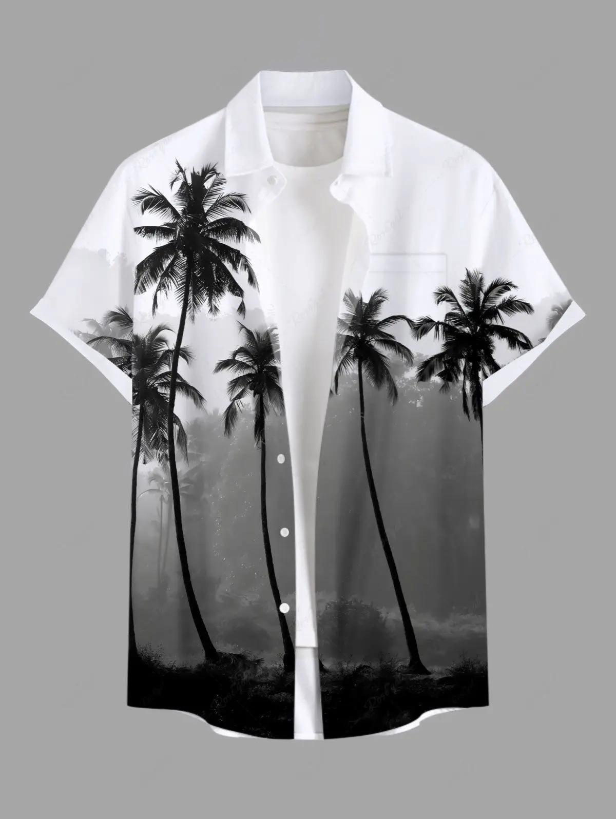 Summer Plus Size Men\'s Shirt 3D Print Hawaii Shirts Button Up Beach Vacation Shirts Short Sleeve Shirt Casual Shirt For Men
