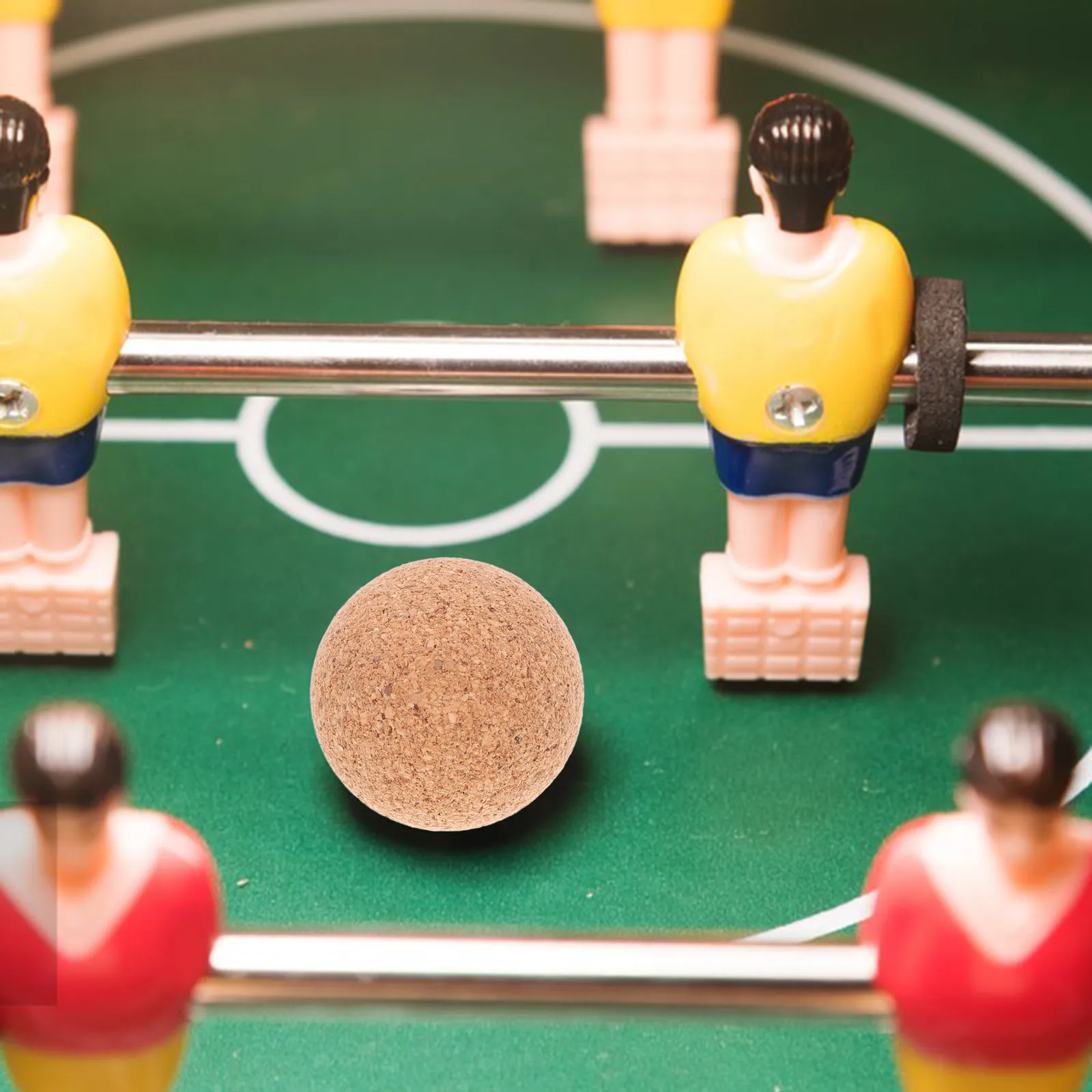 

3Pcs Replacement Foosball Table Balls Cork Wood Composite Mini Size for Tabletop Foosball Smooth Surface Wear Resistant Indoor