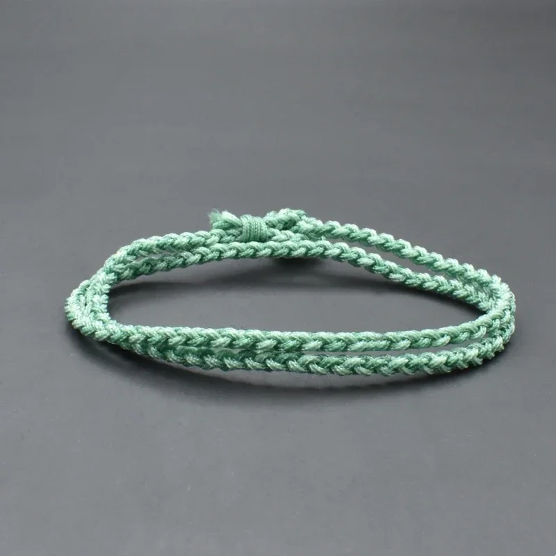 Minimalist Thread Rope Bracelets Men Women Handmade Double Layered Multicolor Thread Bracelet Couple Braclet Best Friend Gift