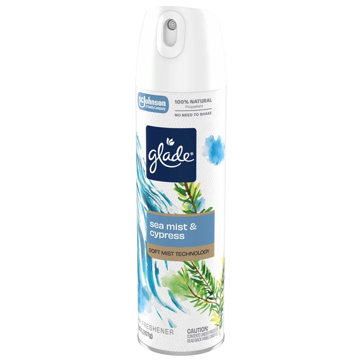 Ambientador en Aerosol para Habitaciones - Aroma a Brisa Marina y Ciprés - 7.3oz: Sin Parabenos, Sin Colorantes, Apto para Primavera/Verano