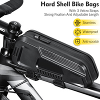 NEWBOLER Waterproof Bicycle Top Tube Bag Lightweight Bike Frame Pack Durable Cycling Storage Bag for Mountain and Road Bikes