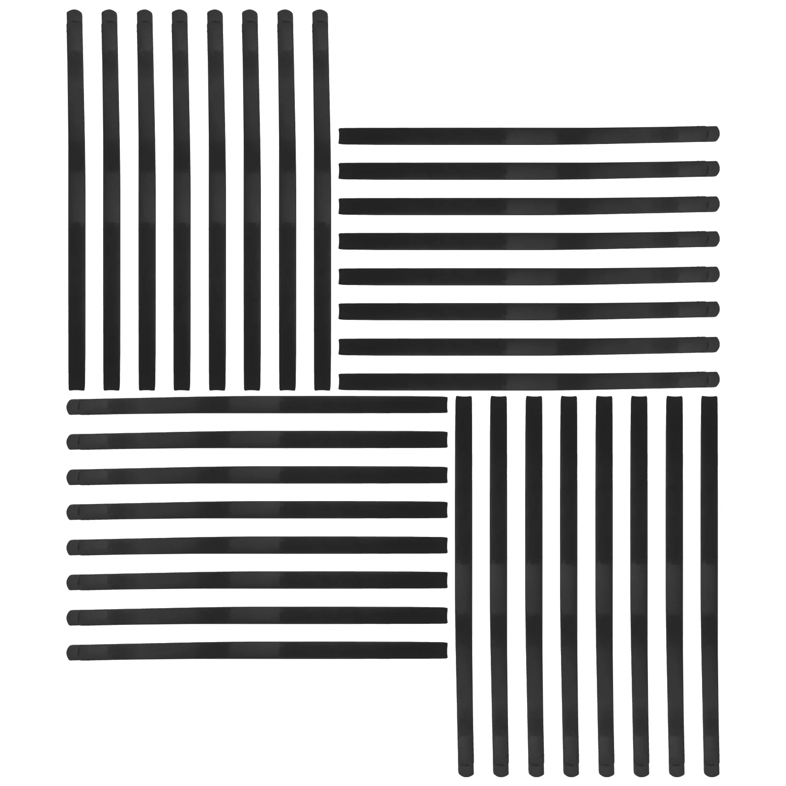 

100Pcs Curved Bobby Pins Jumbo Black Metal Non-Slip Hair Clips Side Bangs Updos Thick Hair Accessories Women Girls