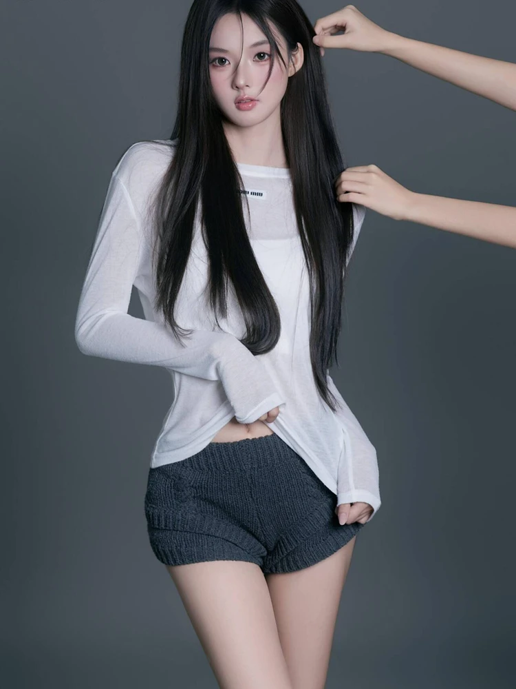 

2026 New Grey Series Pure Desire Lazy Style Artistic Costume Photography Studio Atmosphere Girl Portrait Photography Clothes