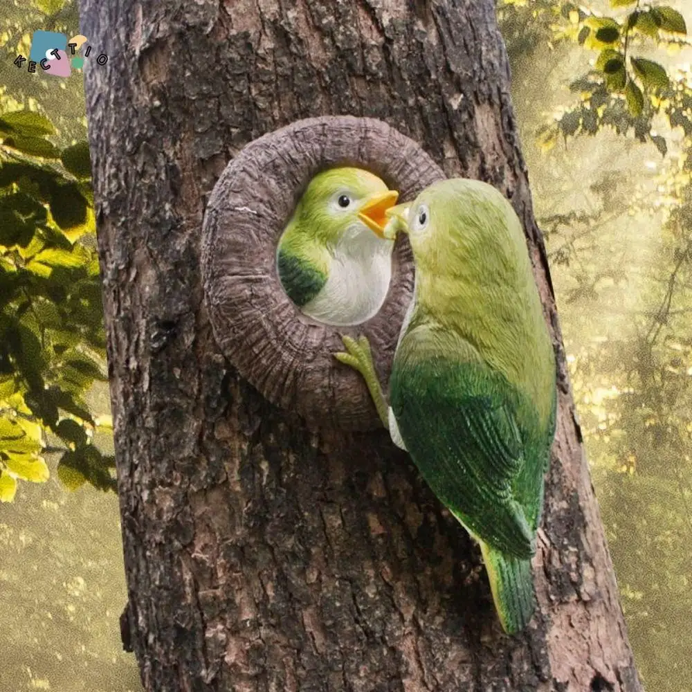 

Weather-resistant Simulation Bird Pendant Waterproof Resin Craft Animal Tree Hanging Ornaments Cartoon Owl Statue Garden