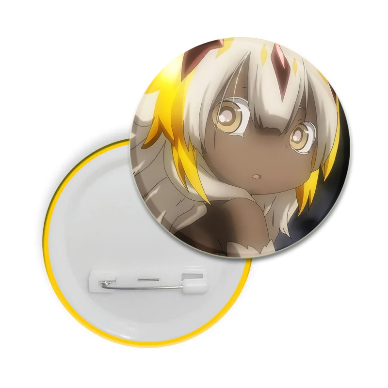 58/44/32mm Anime Made in Abyss Simple Button Pins Snap Brooches Daily Fashion Decoration Birthday Anniversary Ideal Gifts