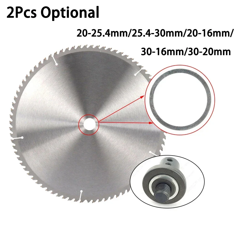 Circular Saw Reducing Rings, Anel de conversão para cortar disco, Arruela de corte, Ferramentas para carpintaria, 2pcs