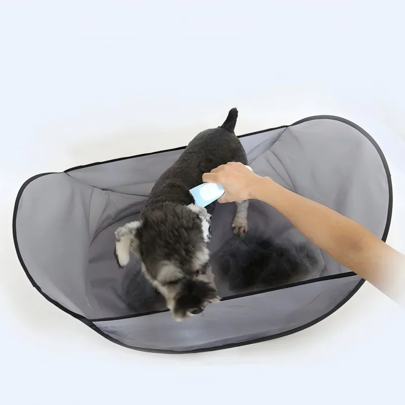 Easy Dog and Cat Hair Catcher Tent - Waterproof Adjustable, Neat Barbering Cape for Easy Trimming and Shaving