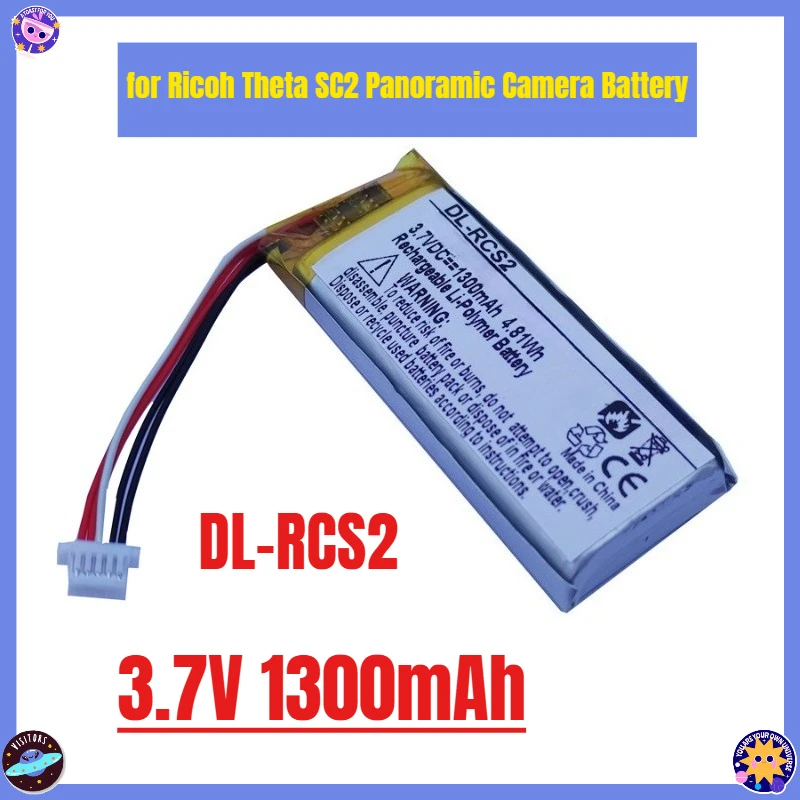 

3.7V 1300mAh for Ricoh Theta SC2 Panoramic Camera Battery
