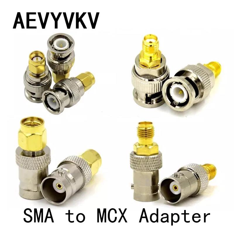 1-10PCS SMA Male Female to BNC Male Female adapter For Wireless LAN Devices, Coaxial cable, WiFi, Ham or Handheld Radios