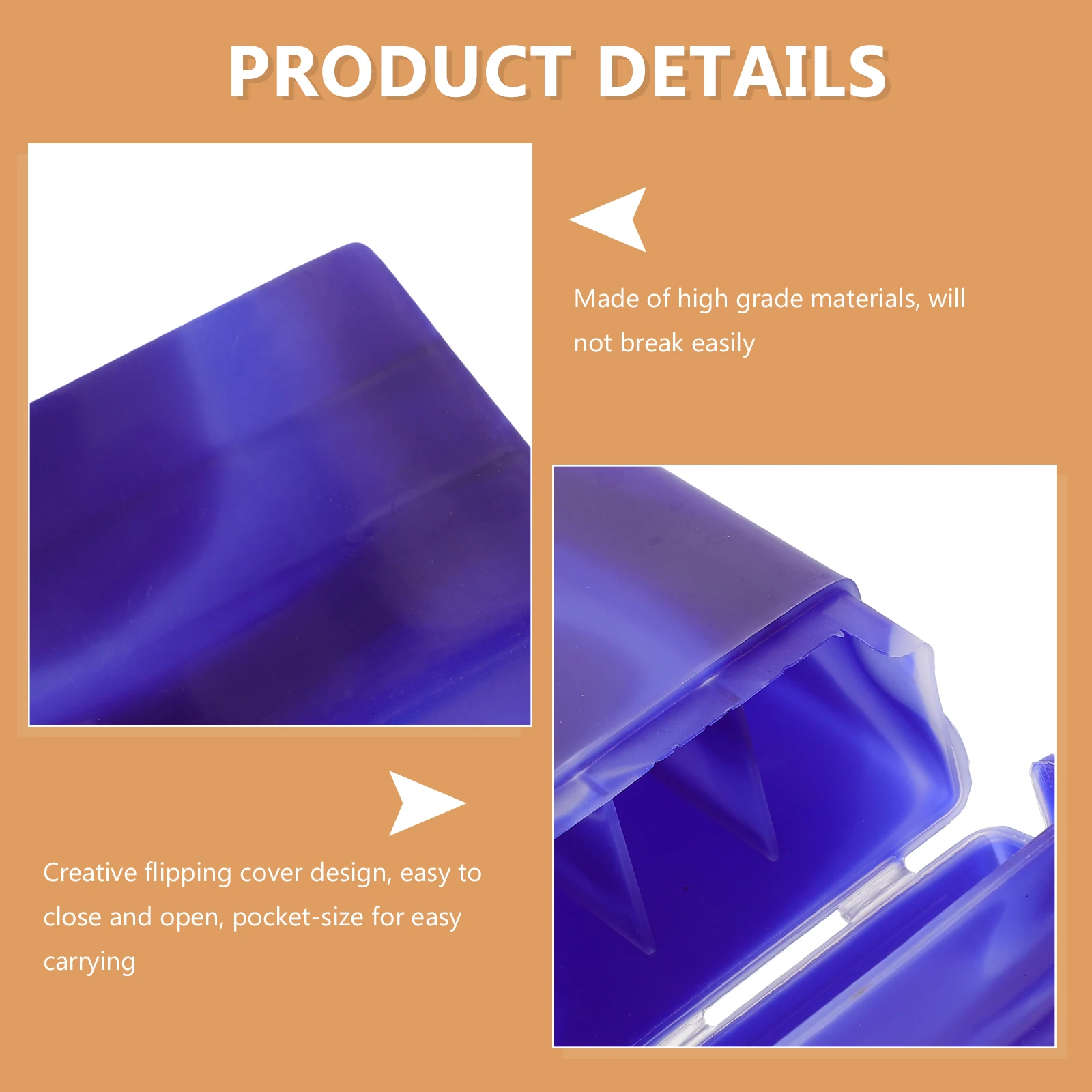 

4pcs Cigarette Case Marble Portable Container for 100mm Cigarettes Outdoor Travel Storage Box