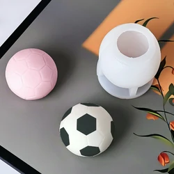 3D Football Crafts Silicone Molds DIY Football Modeling Aromatherapy Candle Gypsum Soap Resin Casting Mold Euro Cup Party Gift