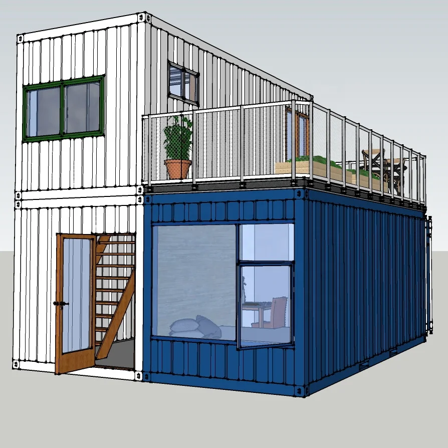 

china supplier 20 40 foot luxury fabricated house 20ft prefab shipping container home houses