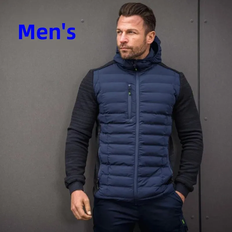

Warm Windproof Breathable SORONA High Performance Cotton Hooded Jaet Mixed Design for Men And Women Outdoor Casual Wear