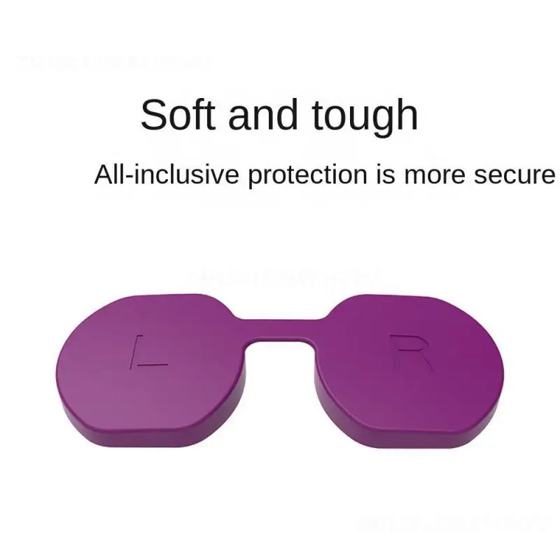 1 ~ 4 pezzi copertura in Silicone accessori per lenti bianche antiscivolo e resistenti all'usura la protezione dell'obiettivo si sente grande polvere viola