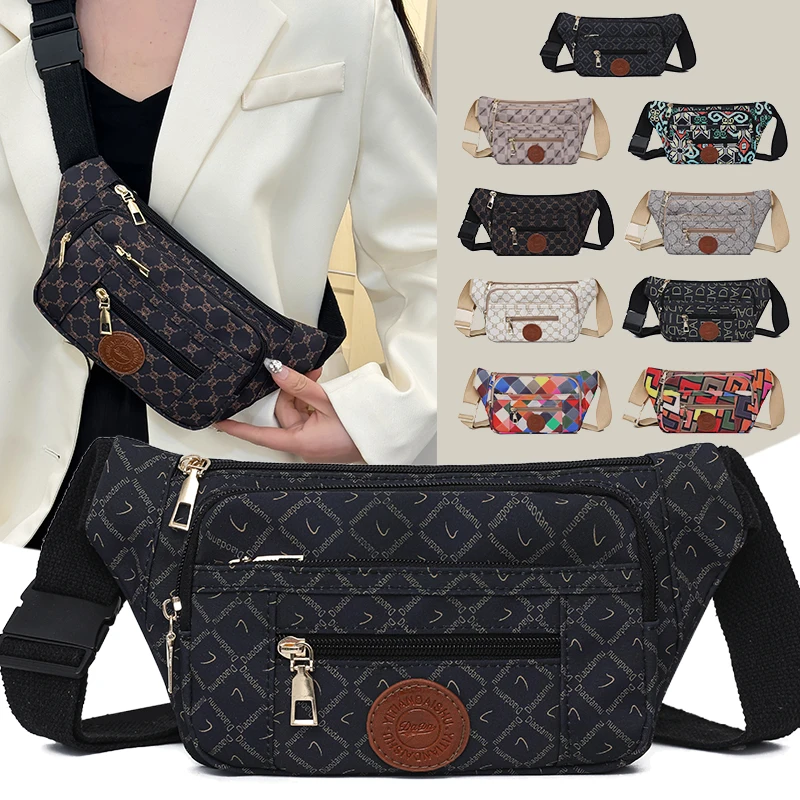 حقيبة خصر عصرية، سحاب للإغلاق، مناسبة للأنشطة الخارجية، حقيبة رياضية كروس، حقيبة كتف كاجوال، متعددة الطبقات ج